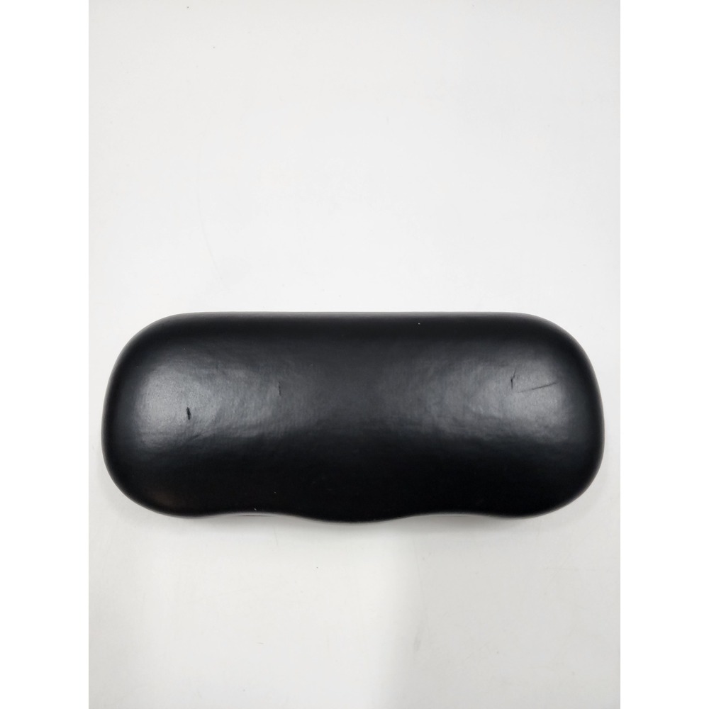 Black Hard Shell Clamshell Eyeglass Case Tan Sueded Interior Lining